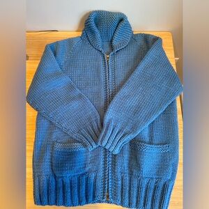 Vintage wool knit cowichan sweater
